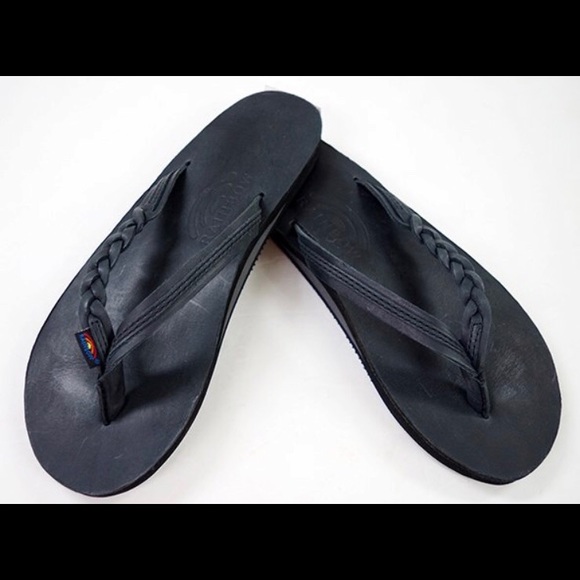 rainbow sandals flirty braidy black